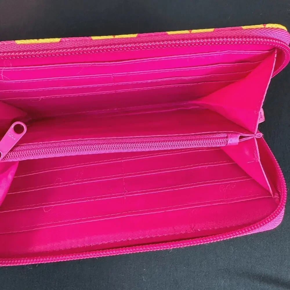 Vera Bradley Accordion Wallet Ziggy Zags - Pink and Orange - Picture 6 of 10